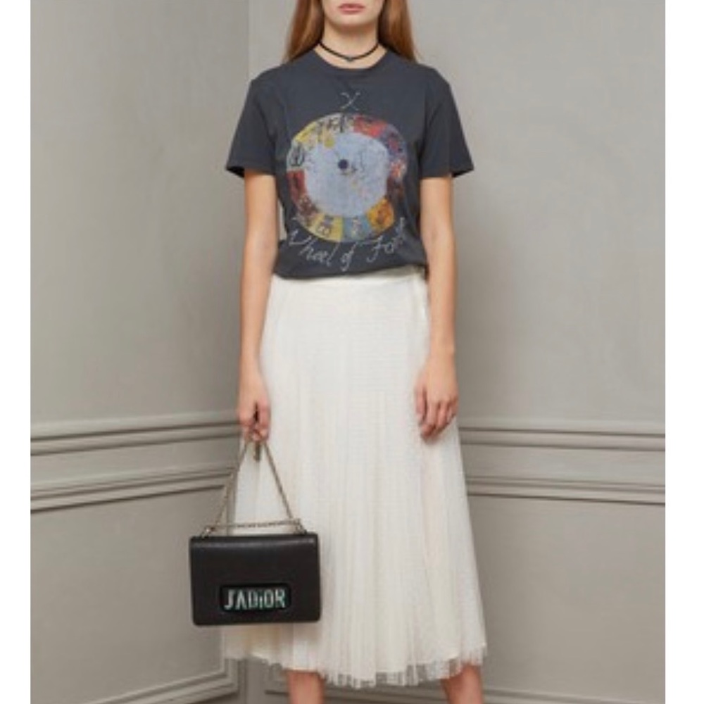Christian Dior Tarot X Wheel of Fortune Cotton Jersey T-Shirt Sz Small
